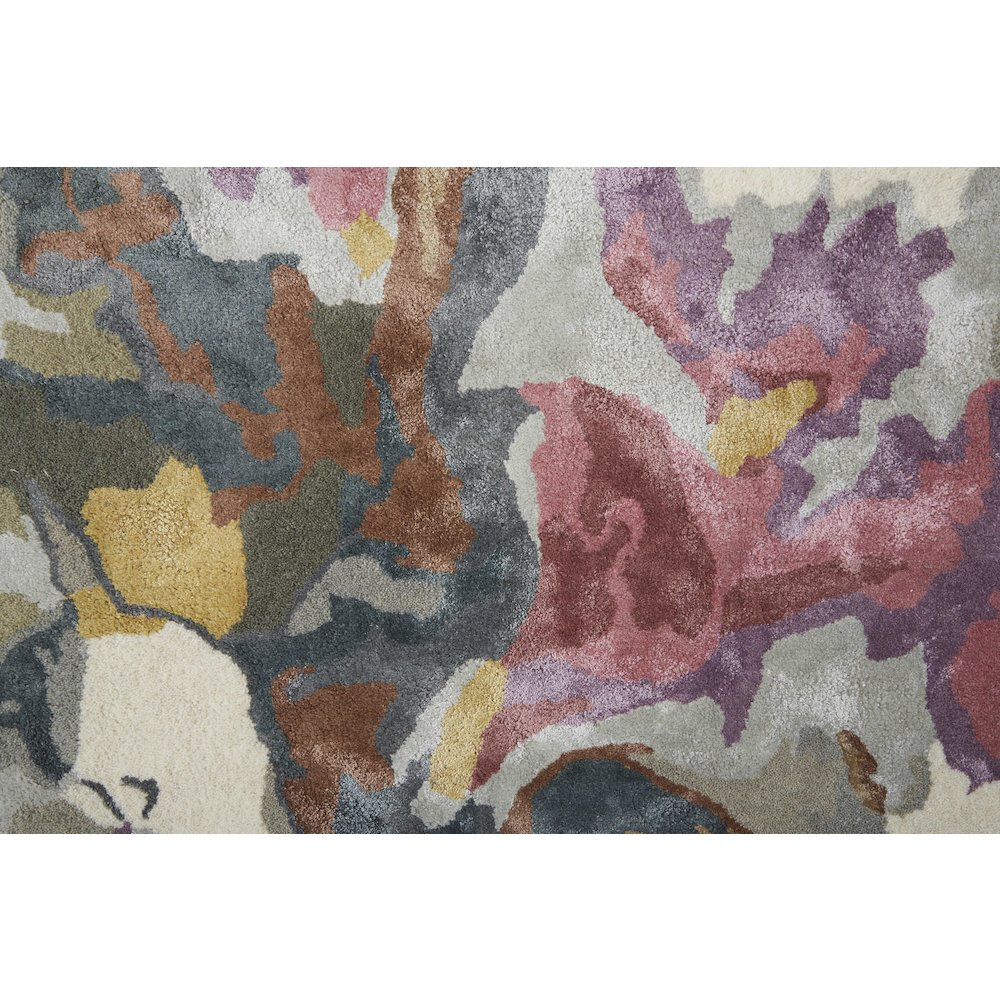 Dafney Transitional Floral & Botanical, Purple/Pink/Green, 8' x 10' Area Rug