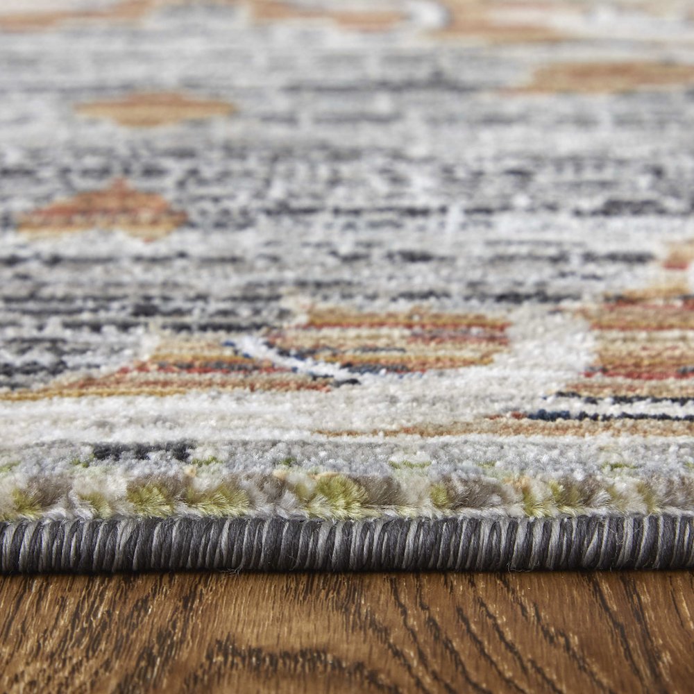 Melrose Transitional Ikat, Ivory/Red/Gray, 2' x 3' Accent Rug