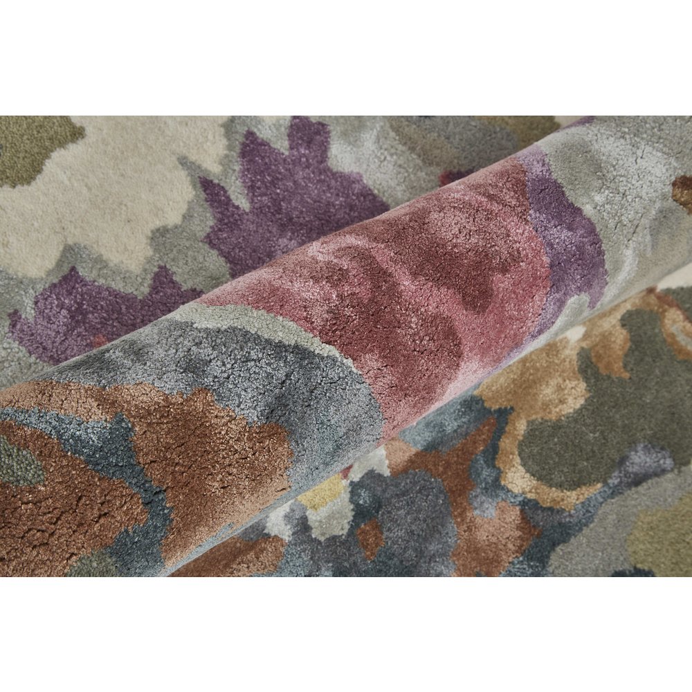 Dafney Transitional Floral & Botanical, Purple/Pink/Green, 8' x 10' Area Rug