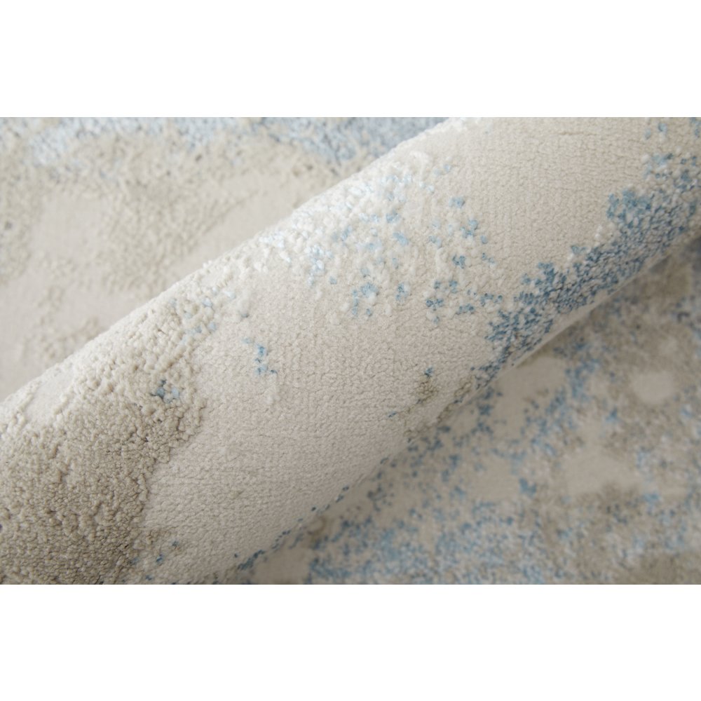 Astra Transitional Abstract, Blue/Gray, 10' x 13'-2" Area Rug