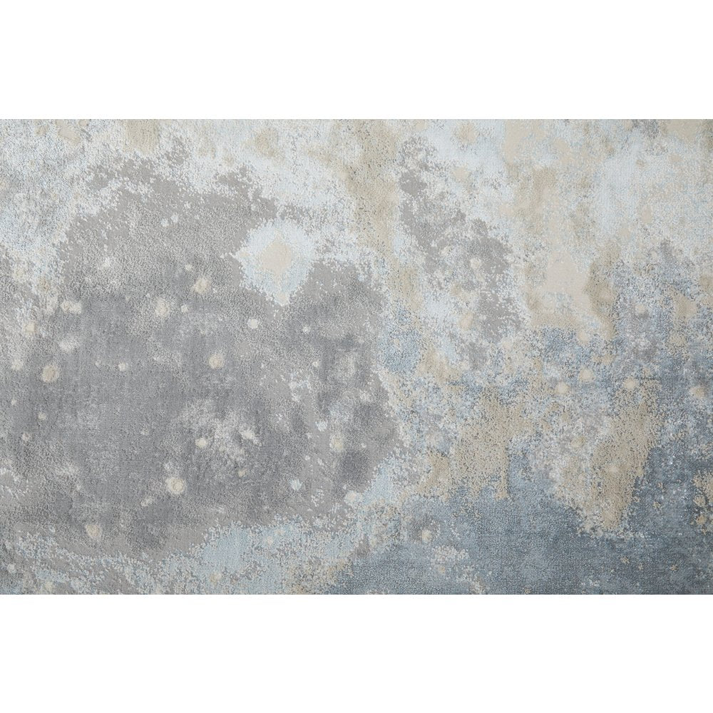 Astra Transitional Abstract, Blue/Gray, 10' x 13'-2" Area Rug