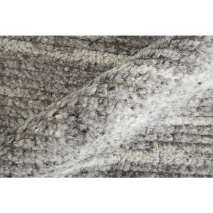 Alford Modern Checkered, Gray/Silver/Ivory, 3'-6" x 5'-6" Accent Rug