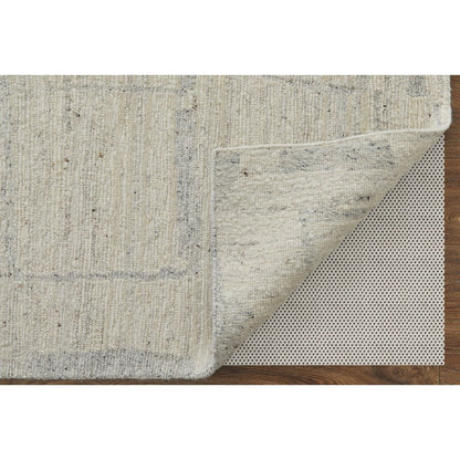 Navaro Modern Distressed, Ivory/Gray/Blue, 9'-6" x 13'-6" Area Rug