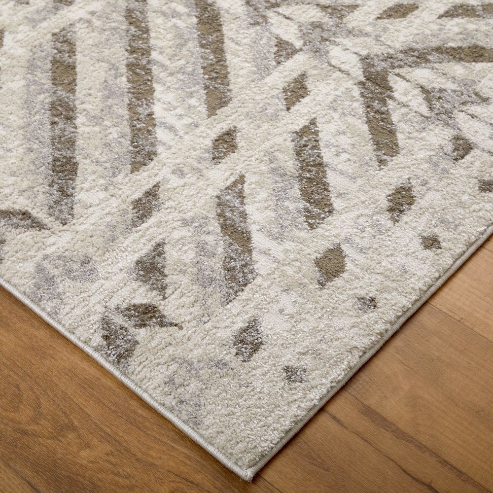 Vancouver Modern Geometric, Ivory/Tan/Brown, 8' x 10' Area Rug