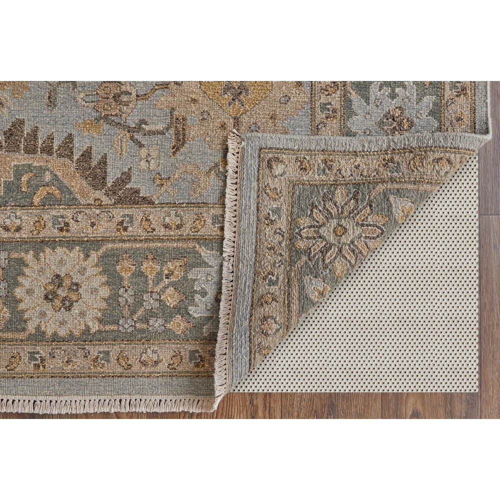 Corbitt Traditional Oriental, Blue/Gold/Gray, 7'-9" x 9'-9" Area Rug