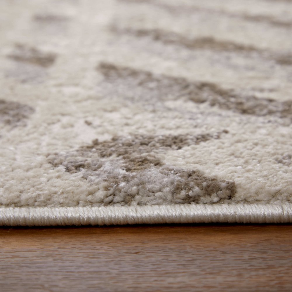 Vancouver Modern Geometric, Ivory/Tan/Brown, 8' x 10' Area Rug
