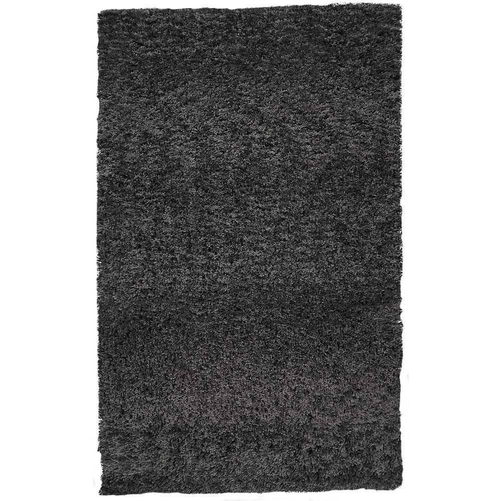 Stoneleigh Stonewashed Mélange Shag Rug, Black, 9ft x 12ft Area Rug, 3998830FBLK000G00