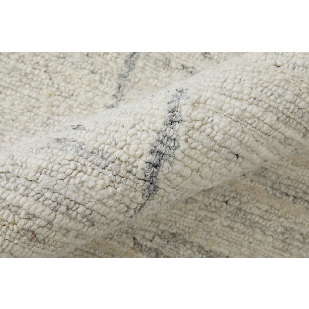 Navaro Modern Distressed, Ivory/Gray/Blue, 9'-6" x 13'-6" Area Rug