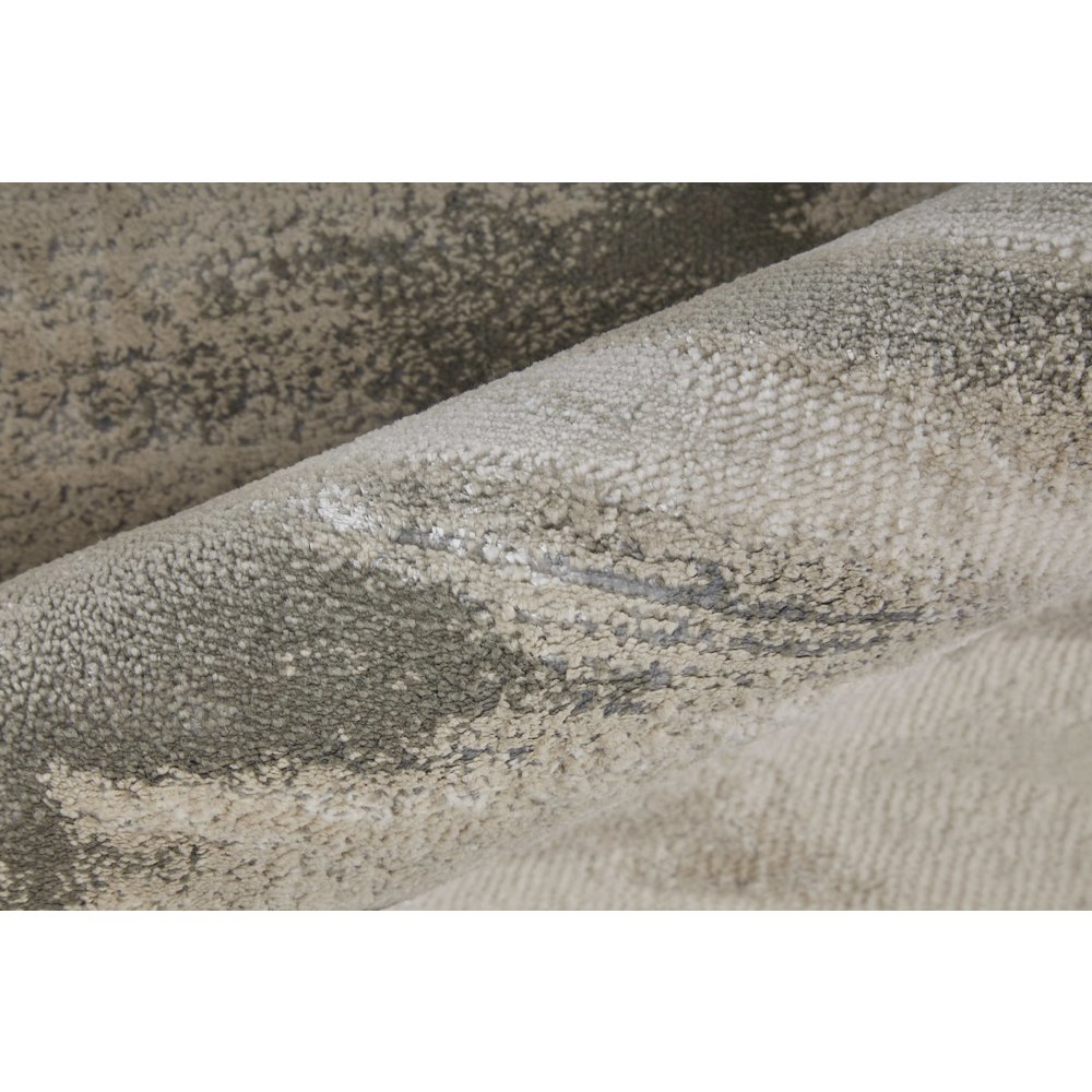 Micah Modern Abstract, Gray/Taupe/Ivory, 12' x 15' Area Rug