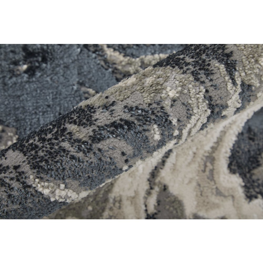 Micah Modern Abstract, Ivory/Black/Taupe, 1'-8" x 2'-10" Accent Rug