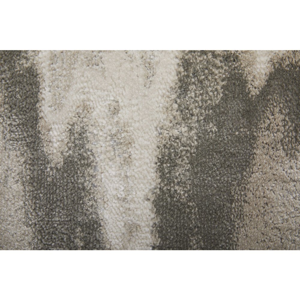 Micah Modern Abstract, Gray/Taupe/Ivory, 12' x 15' Area Rug