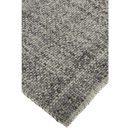 Naples Space Dyed In/Outdoor Flatweave, Charcoal Gray, 2ft x 3ft Area Rug, NAP0751FGRY000P00