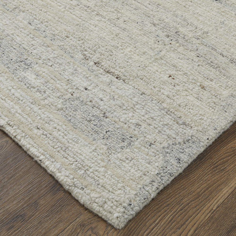 Navaro Modern Distressed, Ivory/Gray/Blue, 9'-6" x 13'-6" Area Rug