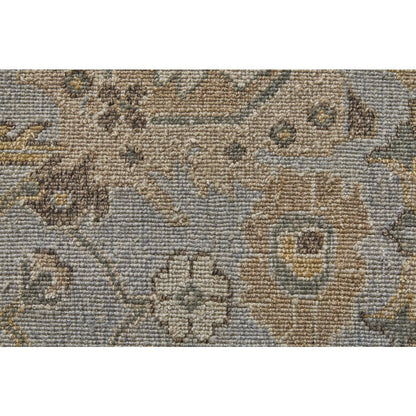 Corbitt Traditional Oriental, Blue/Gold/Gray, 7'-9" x 9'-9" Area Rug
