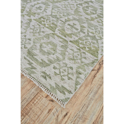 Nizhoni Transitional Southwestern, Green/Ivory, 2' x 3' Accent Rug