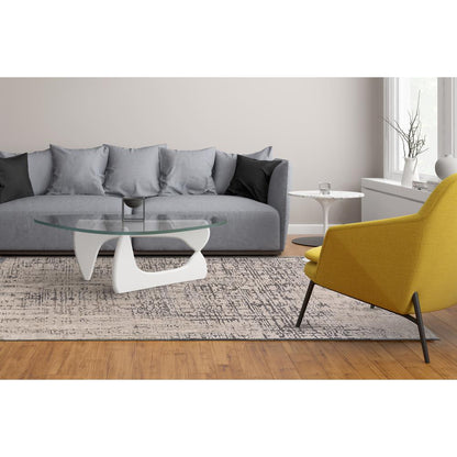 Prasad Contmporary Watercolor Area Rug, Steel/Silver Gray, 10ft x 13ft-2in, 6703683FGRY000H13