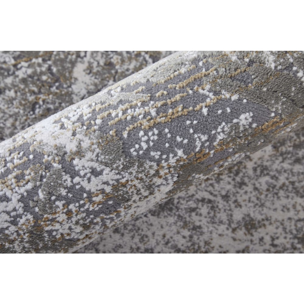 Waldor Modern Abstract, Gray/Silver/Taupe, 1'-8" x 2'-10" Accent Rug