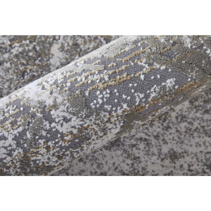 Waldor Modern Abstract, Gray/Silver/Taupe, 1'-8" x 2'-10" Accent Rug