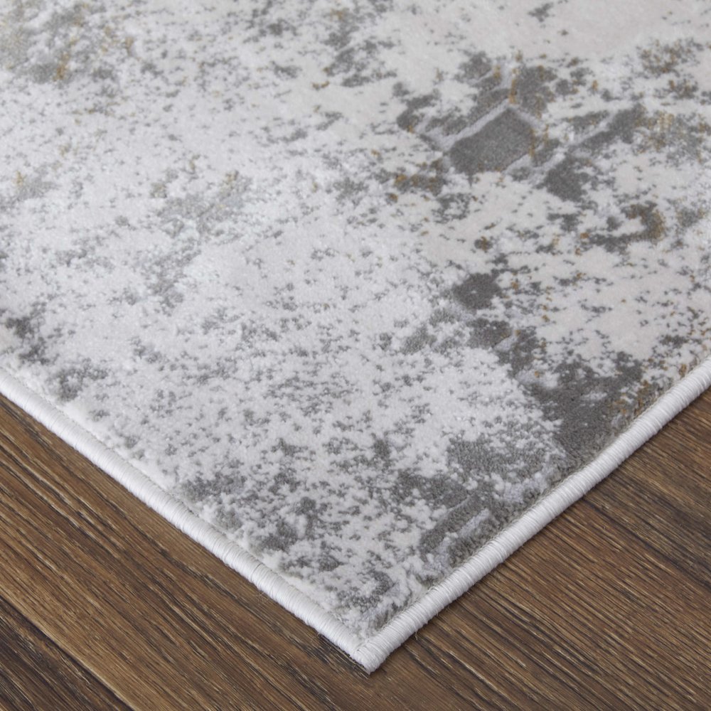Waldor Modern Abstract, Gray/Silver/Taupe, 1'-8" x 2'-10" Accent Rug