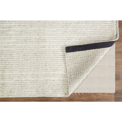 Alford Modern Solid, Ivory/Tan, 5'-6" x 8'-6" Area Rug
