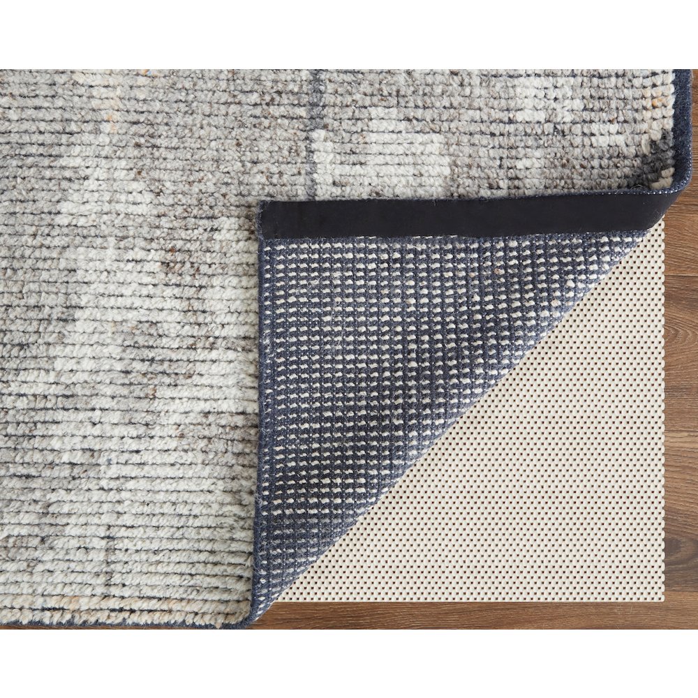 Alford Modern Abstract, Gray/Silver, 7'-9" x 9'-9" Area Rug