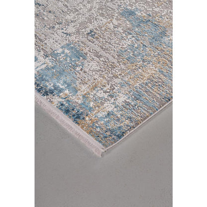 Cadiz Gradient Luster Rug, Ivory/Light Blue, 7ft - 9in x 11ft Area Rug, 8663889FIVYBLUG15