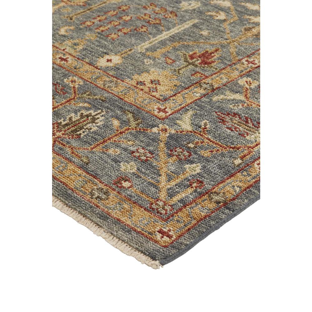 Carrington Traditional Oushak Rug, Flora/Fauna, Blue/Rust, 8ft-6in x 11ft-6in Area Rug, 9826499FBLURSTG50