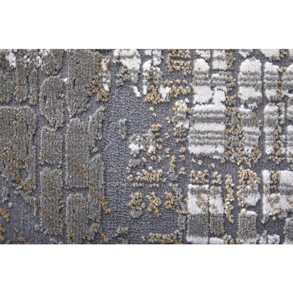 Waldor Modern Abstract, Gray/Silver/Taupe, 1'-8" x 2'-10" Accent Rug