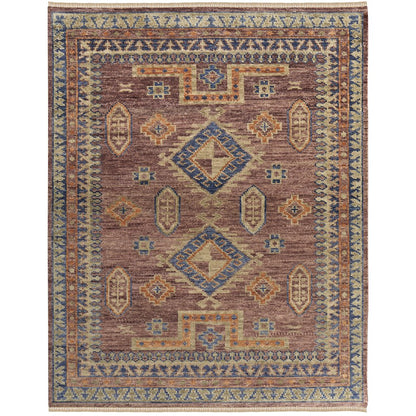 Fillmore Traditional Geometric, Red/Green/Blue, 3' x 5' Accent Rug