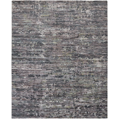Conroe Modern Abstract, Blue/Gray, 7'-9" x 9'-9" Area Rug
