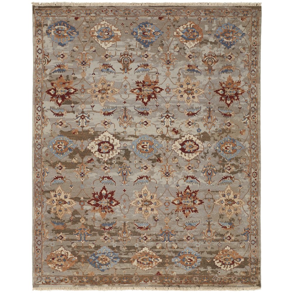 Leylan Transitional Floral & Botanical, Brown/Tan/Gray, 3'-6" x 5'-6" Accent Rug