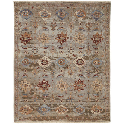 Leylan Transitional Floral & Botanical, Brown/Tan/Gray, 3'-6" x 5'-6" Accent Rug