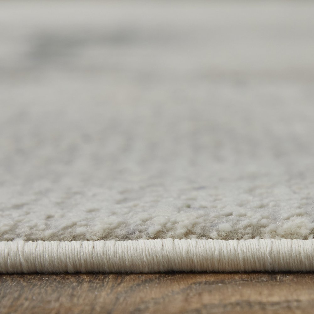 Clio Modern Abstract, Ivory/Blue/Brown, 12' x 15' Area Rug