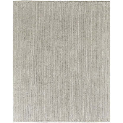 Alford Modern Solid, Ivory/Tan, 5'-6" x 8'-6" Area Rug