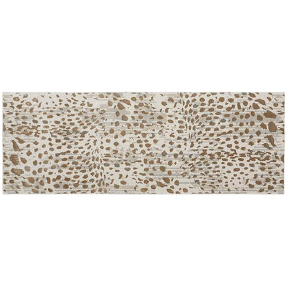 Waldor Metallic Animal Print Rug, Brown/Ivory, 2ft - 10in x 7ft - 10in, Runner, 7353837FBGE000I71