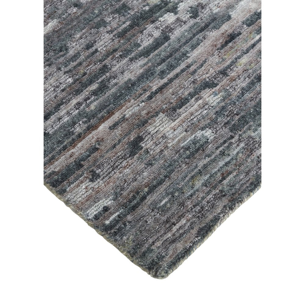 Conroe Modern Abstract, Blue/Gray, 7'-9" x 9'-9" Area Rug