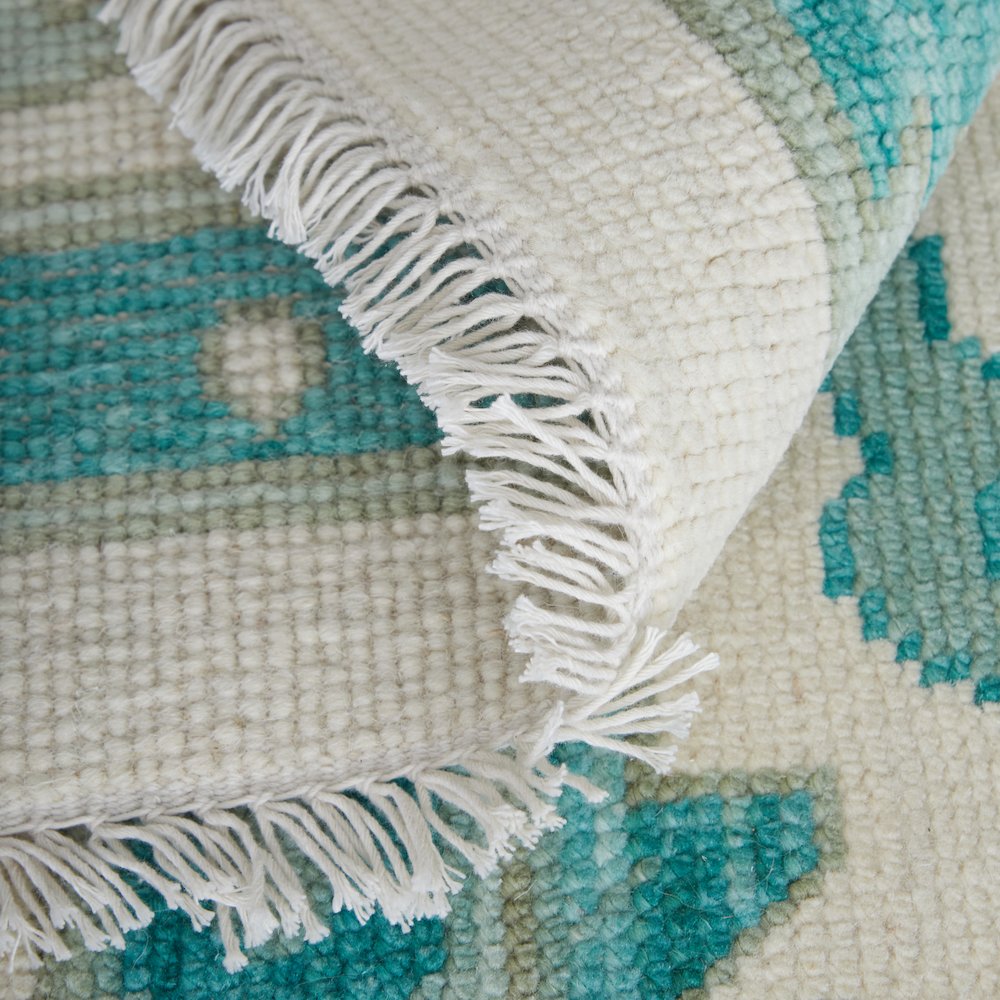 Karina Transitional Floral & Botanical, Green/Ivory, 7'-9" x 9'-9" Area Rug