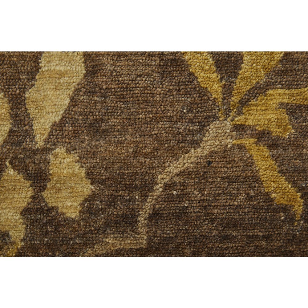 Cordonnet Transitional Floral & Botanical, Green/Gold, 7'-9" x 9'-9" Area Rug