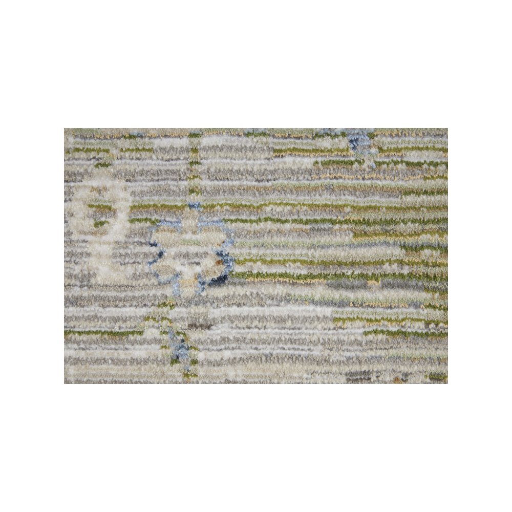 Melrose Transitional Distressed, Ivory/Green/Blue, 7'-10" x 10'-3" Area Rug