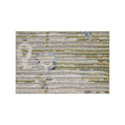 Melrose Transitional Distressed, Ivory/Green/Blue, 7'-10" x 10'-3" Area Rug