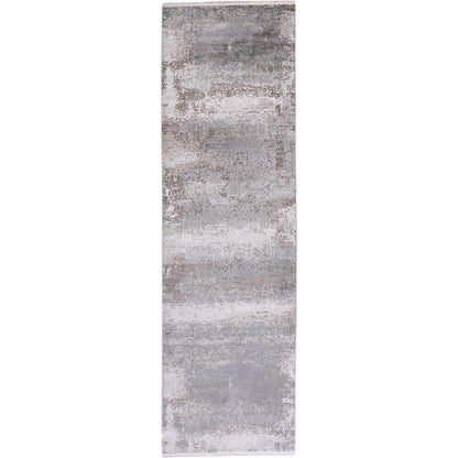 Cadiz Gradient Luster Rug, Silver Gray, 3ft - 1in x 10ft, Runner, 8663888FLGY000I89