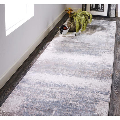 Cadiz Gradient Luster Rug, Silver Gray, 3ft - 1in x 10ft, Runner, 8663888FLGY000I89