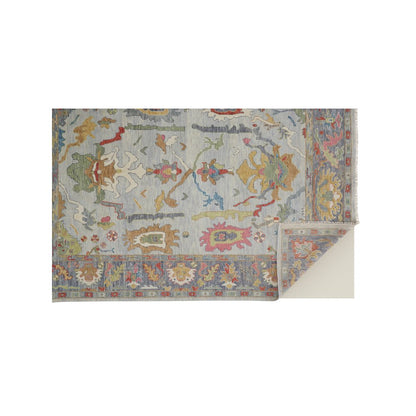 Karina Traditional Persian, Blue/Gray/Gold, 5'-6" x 8'-6" Area Rug