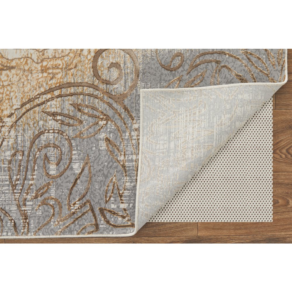 Celene Traditional Medallion, Silver/Tan/Gray, 9' x 12' Area Rug