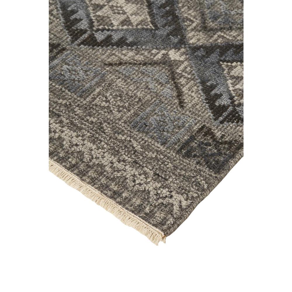 Payton Tribal Diamond Rug, Gray/Denim Blue, 9ft - 6in x 13ft - 6in Area Rug, 9806495FBLUGRYH50