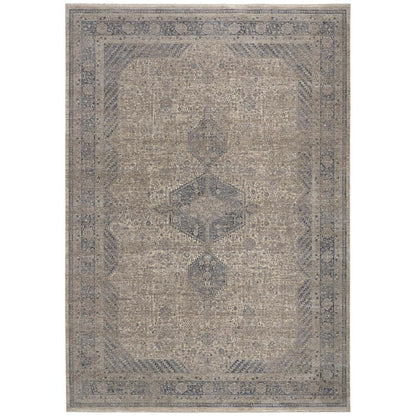 Marquette Rustic Persian Farmhouse Rug, Warm Gray, 7ft-10in x 9ft-10in Area Rug, MRQ3775FGRY000F71