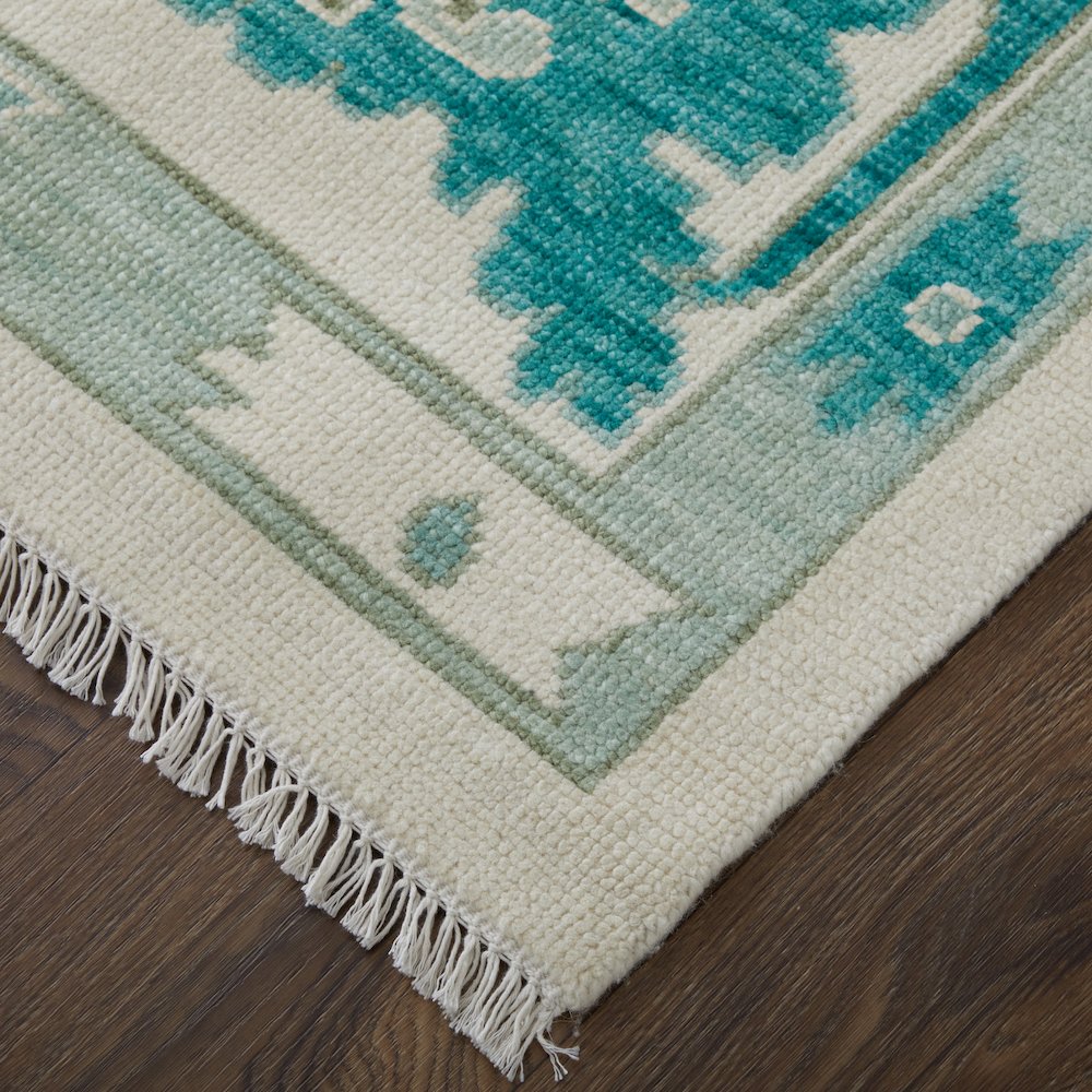 Karina Transitional Floral & Botanical, Green/Ivory, 7'-9" x 9'-9" Area Rug