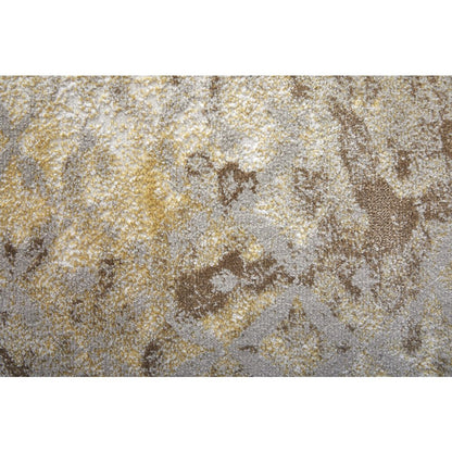 Waldor Modern Watercolor, Brown/Tan/Ivory, 10' x 13'-2" Area Rug