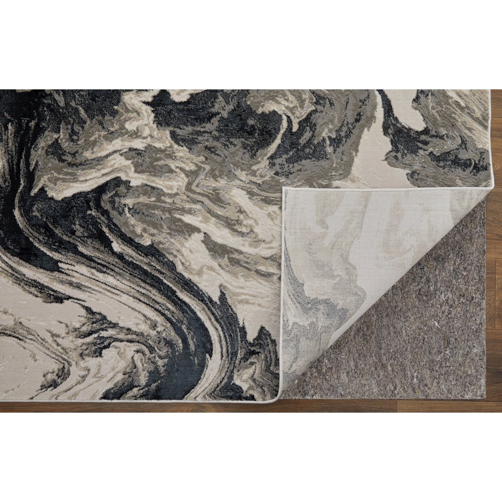 Micah Modern Abstract, Ivory/Black/Taupe, 8' x 10' Area Rug