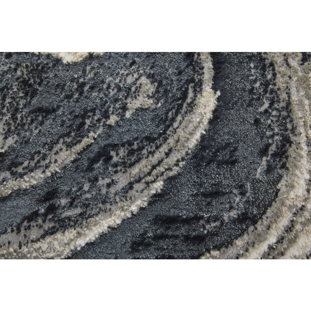 Micah Modern Abstract, Ivory/Black/Taupe, 8' x 10' Area Rug